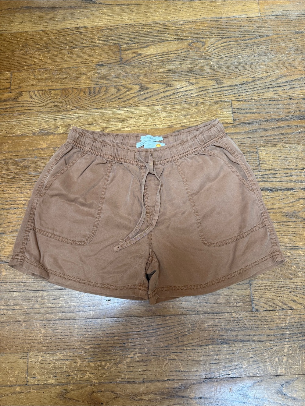 NWOT C&C California Lycocell Elastic Waist Drawstring shorts. Size small